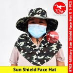 Sun Shield Face Hat / UV Sport Hat / Topi Jepun Soldier / Fishing Hat / Camping Hat / Sun Hat #9703-Military #日本军帽子 #防晒帽子